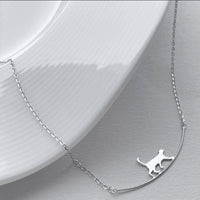 Cathy | Climbing Cat Necklace