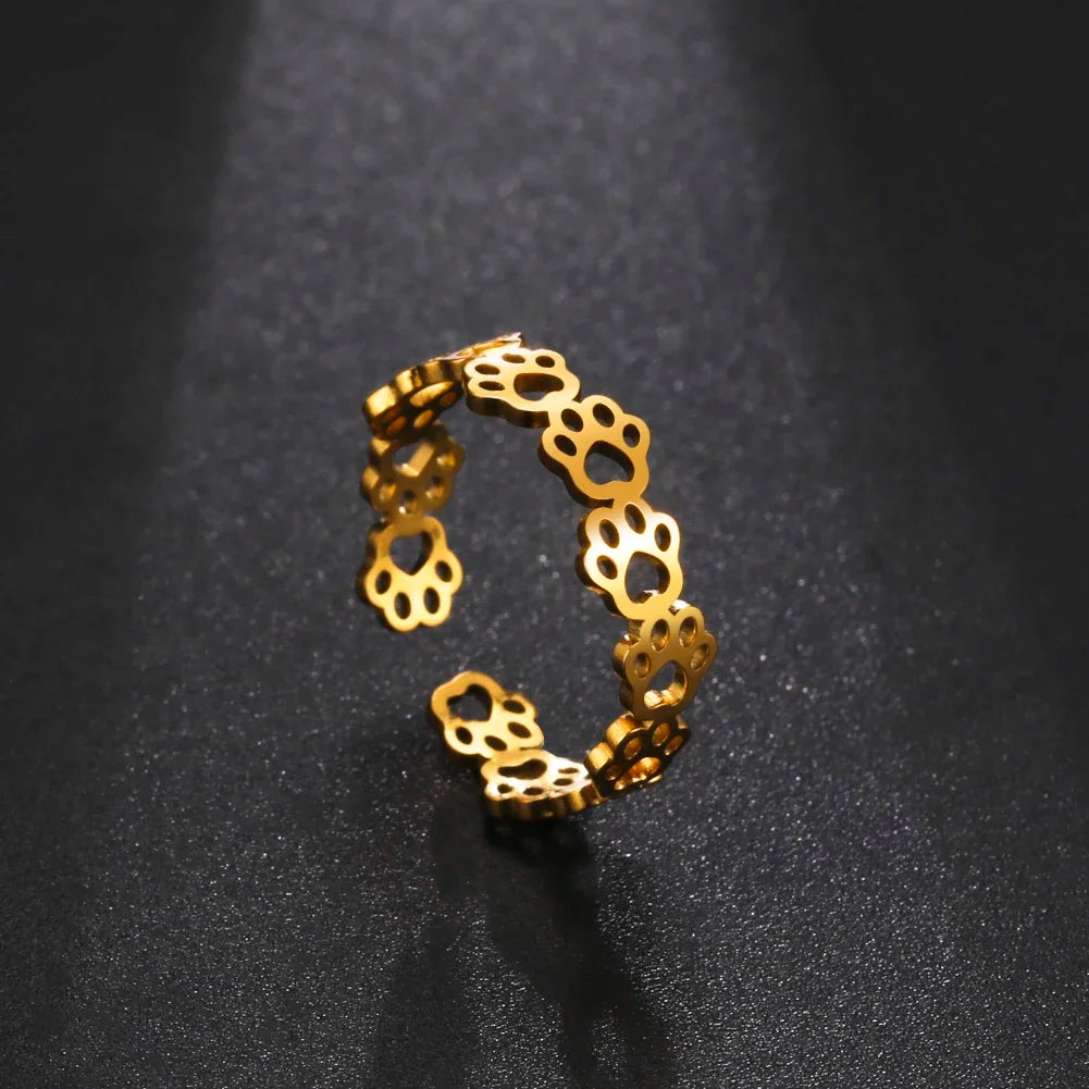 Grace | Paw Print Ring