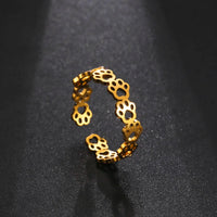 Grace | Paw Print Ring