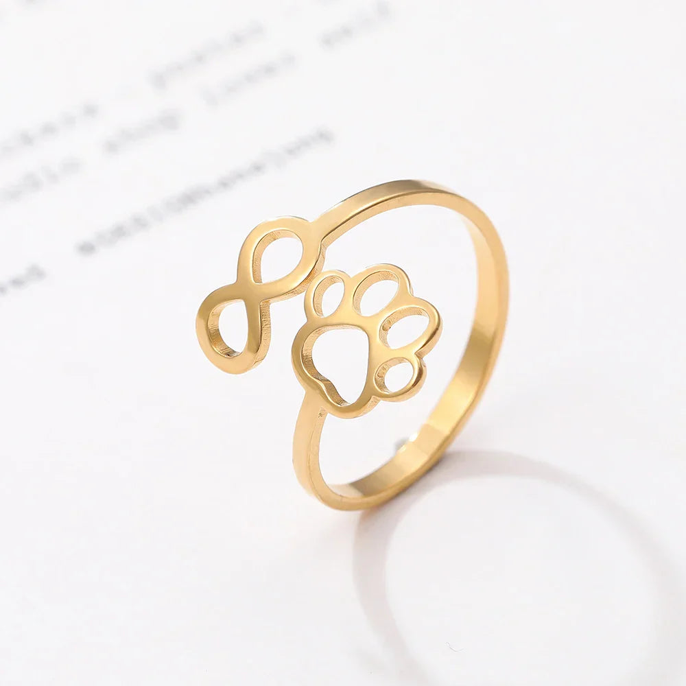 Abbey | Infinity Paw Ring