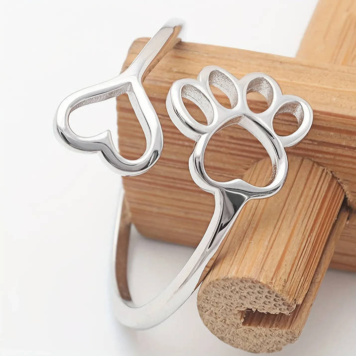 Coco | Heartfelt Paw Adjustable Ring
